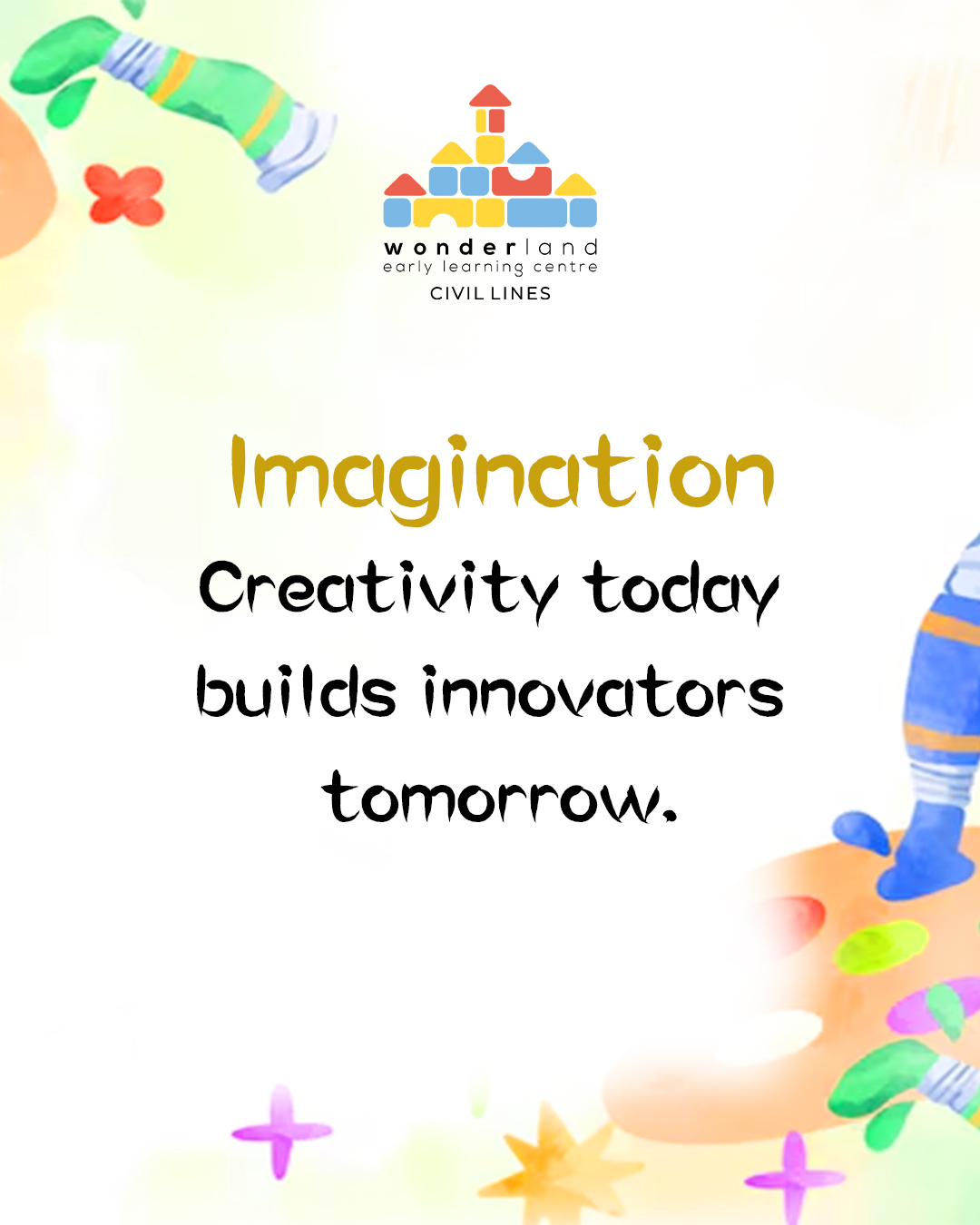 The power of art in early learning ๐จ
At WELC, we nurture little minds through meaningful art experiences that help children grow emotionally, socially, and creatively. ๐
๐ Book your spot today!
๐ +91 85868 70665
๐ Civil Lines, Delhi
.
.
#welc #civillines #wonderlandearlylearningcentre #earlylearning #creativekids #artforkids #learningthroughart #littlemindsbigideas #childhoodcreativity #preschoollife #holisticdevelopment #confidencebuilding #playbasedlearning