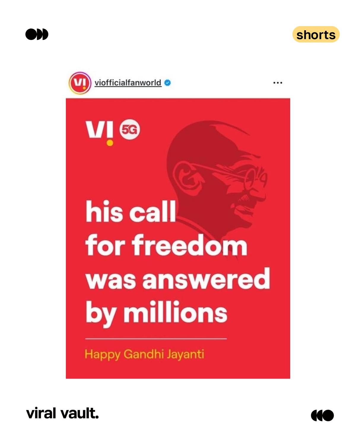From quiet tributes to bold ideas, brands have found different ways to honour Bapu through the years.
Swipe through the Gandhi Jayanti creatives that said more with less, and left a message worth remembering. Which one stayed with you?
#GandhiJayanti #CreativeThrowback #BrandCreatives #AdvertisingIndia #ViralVaultIndia